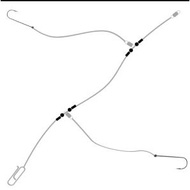 PERAMBUT BOTTOM 50-LB- 2 MATA / 3 MATA Pancing Apollo style Leader Line perambut saja tidak sekali m