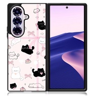 HP Cute Cat ST0030 Casing Samsung Galaxy Z Fold 7 6 5 4 3, Samsung Galaxy Z Flip 7 6 5 4 3 Hybrid Ca
