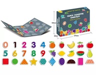 123 Magnetic Book Kids Early Learning ABC Magnet Book Busy Book Buku Magnetik ABC Pembelajaran Awal 