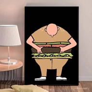 VI6I 1PC J-Jean Art Jullien HD Poster Typography Geometric Artwork Motivational Quote Art Waterproof