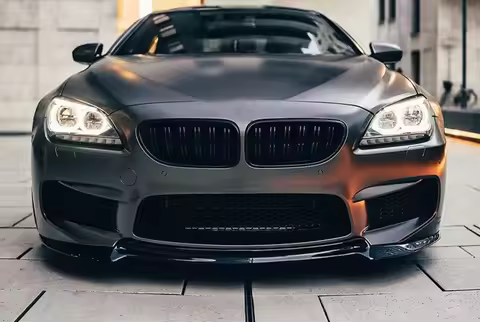 For F06 F12 F13 Update to M6 Bodykit Side Skirts Exhaust Pipe and Fender Spoiler Grille Full Bumper 