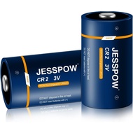 JESSPOW CR2 3V Lithium Battery, CR2 Batteries for Golf Rangefinder, Flashlight, Photo Cameras, Alarm