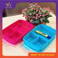 Tupperware 1L Jollitup Culteries with Case Lunch Set Box Pink Green Blue Red Black Bekas Lunch dengan Sudu On The Go