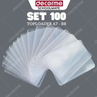 Toploader card holder for protection, decor, card holder and photo card size A7 B8