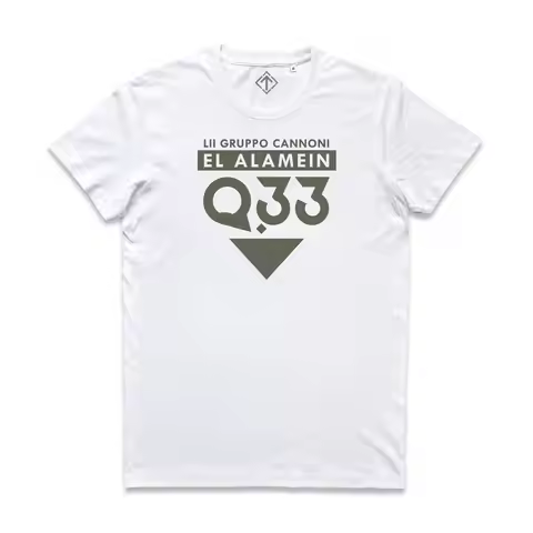 Summer Hot Sale Men T-shirt MAGLIETTA QUOTA 33 Nordafrica 52 gruppo cannoni 152/37 Q33 EL ALAMEIN T-