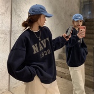 S - XXXXXL(6XL) Sweater NAVY 1930 Bigsize Korean Style Jacket Sweatshirts Oversize Jumbo sweater Kor