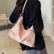 PU Leather Bowknot Shoulder Bag Y2k Fashion Bowknot Backpack Korean Style Women's Handbag Women Larg
