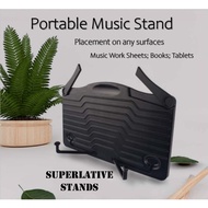 Music Stand Tabletop Stand Music Sheet Holder Books Tablet Portable Lightweight Easy Storage
