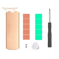 Copper M.2 SSD HeatSink Hard Disk Cooler with Thermal Solid State Disk Radiator 0.5mm for M.2 2280 N