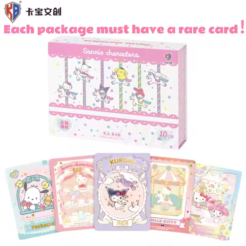 Original Box Sanrio Cartoon Cute Characters Kuromi Kitty Cinnamoroll Melody Collecting Hobbies Star 