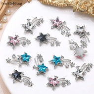Fnw 5PCS 3D  Alloy Meteor Star Nail Art Ch Jewelry Parts Accessories Glitter Nails Decoration Design Supplies Materials SG