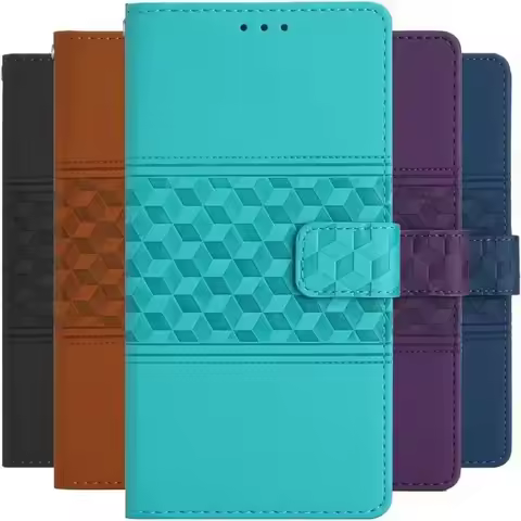 Fantastic Grid Flip Case For Samsung Galaxy S10 S9 S8 Plus S7 S6 Edge S5 S4 S3 Wallet Card Pocket Ph