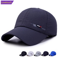 LOVETOUCH Summer Quick Dry For Men Sports Running Baseball Cap Male Golf Caps Women Solid Color Snap