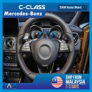 Mercedes Benz C-Class W205 C200 C250 C250 AMG Steering Wheel Button Switch Trim Cover Silver Tam Aut