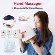 Portable Electric Hand Massager Palm Finger Massage Hot Compress Physiotherapy Instrument Hand Acupo