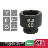 M10 1" Drive Impact Socket - 6pt - 75 / 80 mm