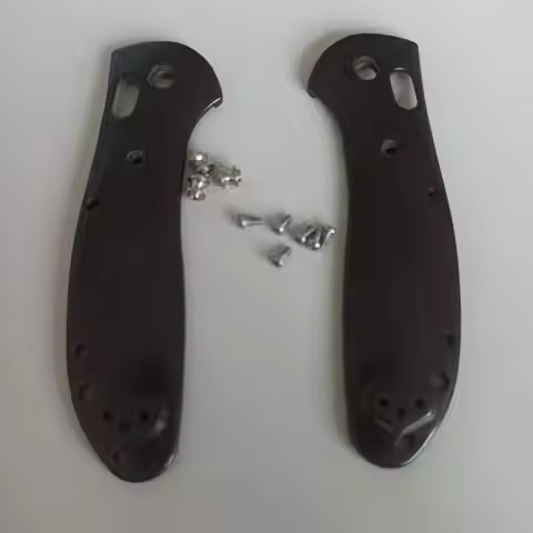 1 Pair Black Sandalwood Grip Handle Scales For Benchmade Griptilian 551 Knives