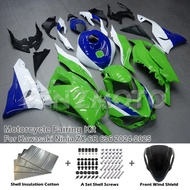 For Kawasaki ZX6R 636 ZX-6R 2024 2025 Motorcycle Fairing Kit Green, Black, White