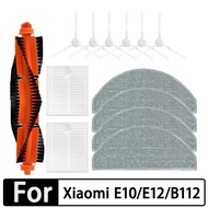 For Xiaomi Robot Vacuum E10 E12 Replacement Spare Parts Accessories Side Brush Hepa Filter Mop Cloth