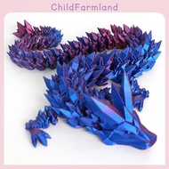 [ChildFarmland] 3D Printed Dragon Figures Multi-Jointed Movable Dragon Model Toys Tabletop Decorativ
