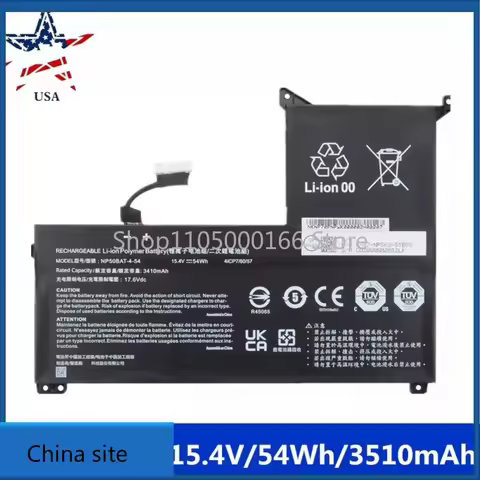 New NP50BAT-4-54 Battery for CLEVO NP70 X17 AT22 Gigabyte G5 GE KF G7 KE notebook batteries