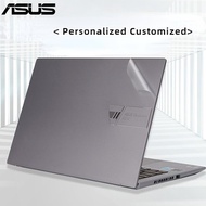 Customized Vinly Self Adhesive Sticker Laptop Matte Transparent 3 Sides Skin 14'' 15.6'' 13'' Case Asus VivoBook 14 X441S X453 X455 K450 X510 X540 X541 X555 Laptop Flim