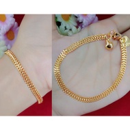 24k 55% gold bracelet, 24k gold jewelry, free letter.