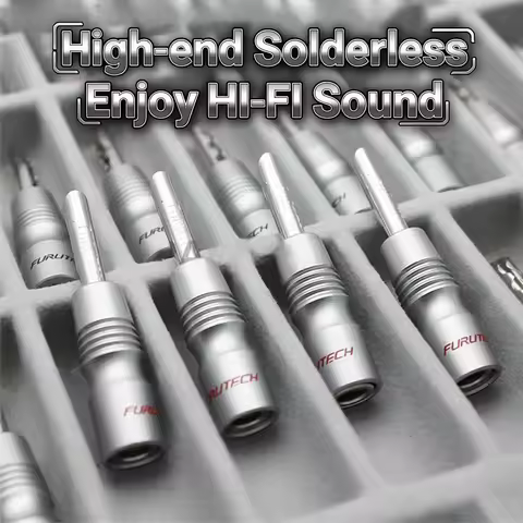 FURUTECH New original GS-200b Rhodium Plated High-end solderless Banana Plug HI-FI Speaker Connector
