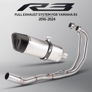 Project Racing-S with db killer For Yamaha YZF R3 R25 MT03 2015-2024 Years Motorcycle Exhaust Escape