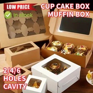 JOY Transparent Cupcake Muffin Box Egg 2//4/6/12 Holes Cavity Tart Kotak Kuih Plain Flexi Cavity Foo