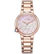 CITIZEN EM0912-84Y ECO-DRIVE PINK MOTHER OF PEARL STAINLESS ROSE GOLD WOMEN'S WATCH