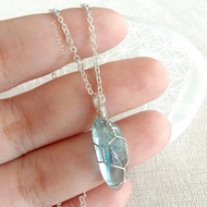 Blue Apatite Pendant Necklace