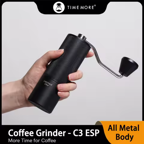 TIMEMORE C3 ESP Coffee Grinder Portable Stainless Steel Adjustable Conical Burr For Espresso & Pour 