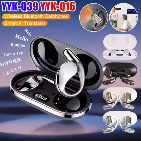 YYK-Q39/Q16 Smart AI Translator Wireless Bluetooth 5.3/5.4 Earphone Touch Translation Earbud Transla
