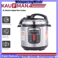 WhisperingWindr ready stock dessini  Pressure Cooker Stainless Steel Pot Rice Cooker (6L 8L)Malaysia plug