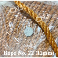 Nylon Rope #22 (PRICE PER METER LENGTH) ROPE 11mm - More than 1Meter Order We Will Send it with No C