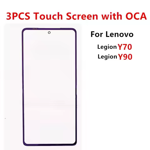 3PCS/Lot Touch Screen For Lenovo Legion Y90 Y70 Front Glass LCD Display Out Panel Cover Lens Repair 