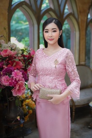 GBK ชุดออกงาน งานแต่ง ชุดงานบวช  มี2สี รหัส 1019