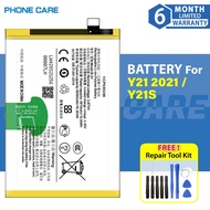 Battery B-S1 Compatible For Vivo Y21 2021 / Y21S / Y21G (5000 mAh)
