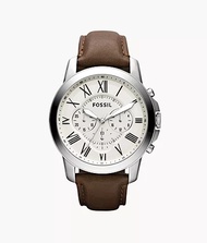 Fossil Grant Men's Watch with Chronograph Display and Genuine Leather or Stainless Steel Band FS4735