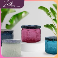 [Empty Candle Jar]  Glass Candle Scented 120ml Set Lilin Botol Kaca Kosong Aroma Minyak Terapi Wangi Pati