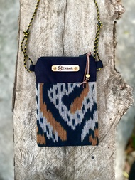 DKLASIK Tas Selempang Tenun Pria Wanita Etnik / Sling Bag HP Mini Tali Paracord