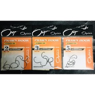 OYAMA 888DX BN HIGHT CARBON PRAWN HOOKS Size : 2 . 3 . 5