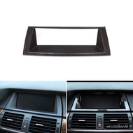Car Styling Carbon Fiber Texture Interior Dashboard Panel Navigation Screen Frame Cover Trim For BMW