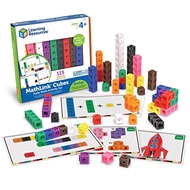 Learning Resources Early Math MathLink Cube Activity Set, Math