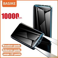 promo Powerbank 10000mah BASIKE asli Dengan lampu LED ganda