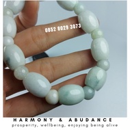 Genuine Jade Bracelet Certified From Burmese Green And White Jadeite Jade