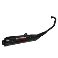 Original Apido Standard Racing Exhaust Pipe Ekzos Lubang Besar Standard Cutting Bunyi A-Class Cataly