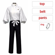 Okkotsu Yuta Cosplay Jujutsu Kaisen Okkotsu Yuta Cosplay Costume Anime Uniform Wig Ring Suit Hallowe