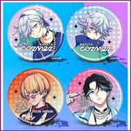 HT Paradox Live Badge Anime Pins Cartoon Round Brooch Bag Pendant Kanata Nayuta Yeon Hajun Shogo Gif